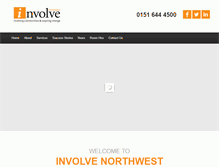 Tablet Screenshot of involvenorthwest.org.uk